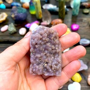 healing crystal tower grape agate